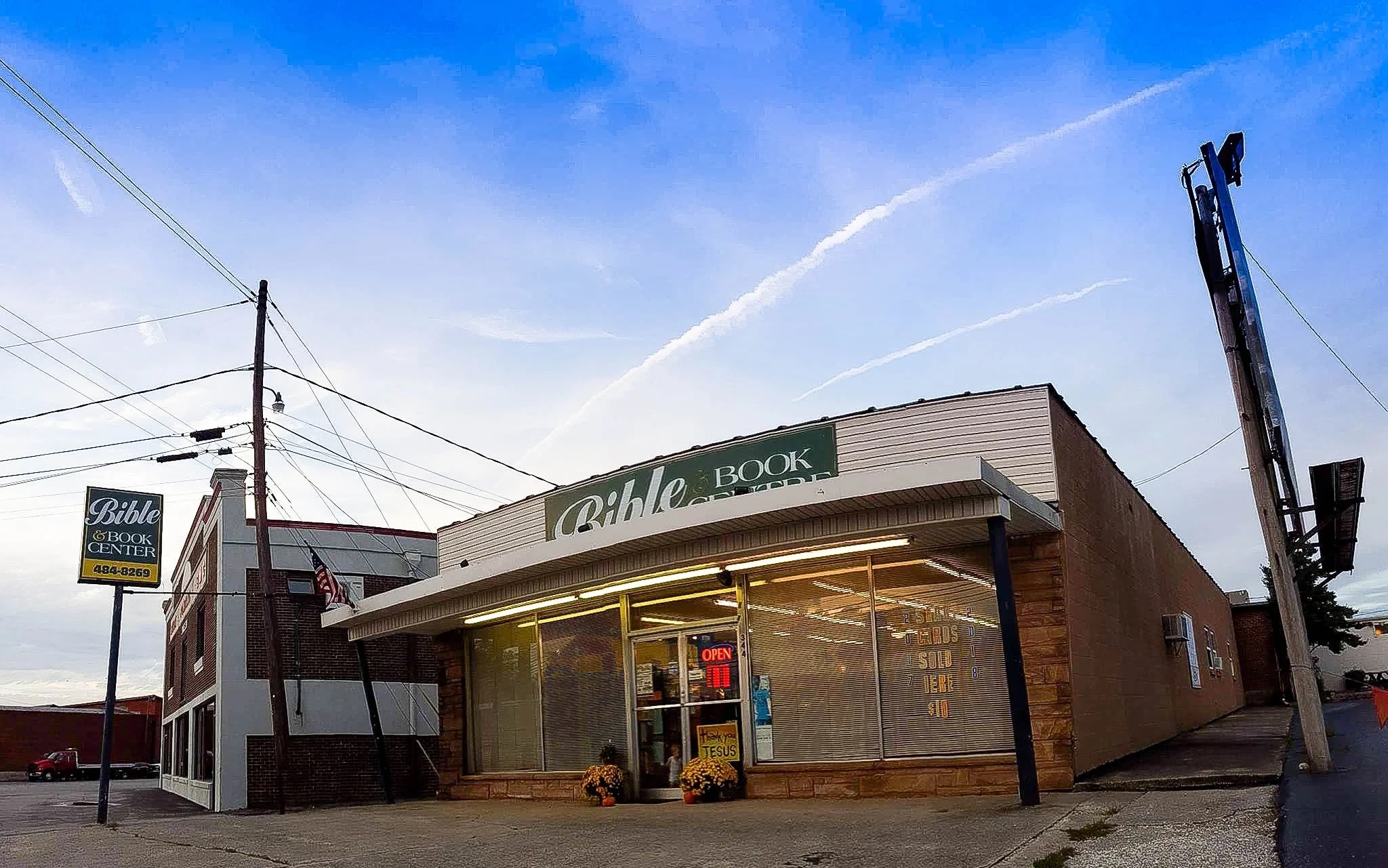 Bible & Book Centre storefront on West Avenue