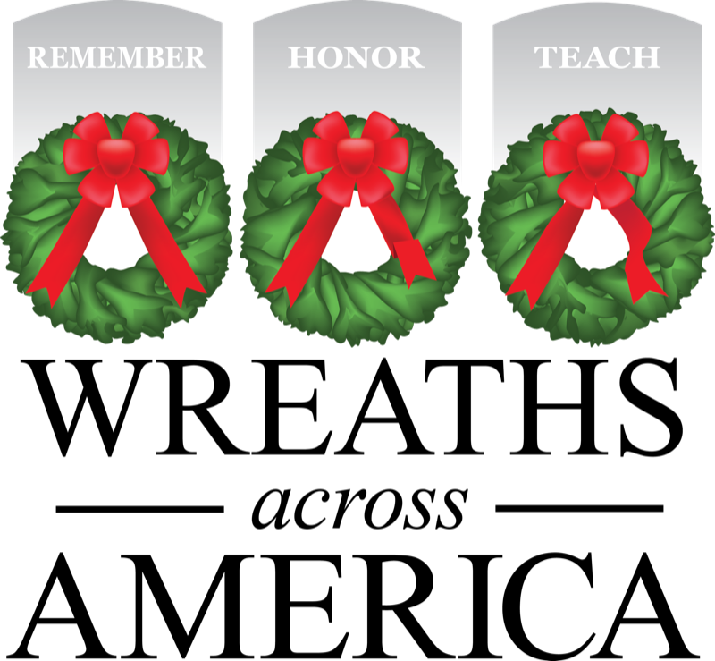 Wreaths Across America Remember, Honor, Teach logo